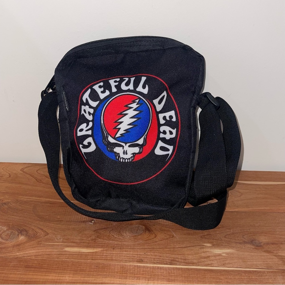 Rocksax Grateful Dead Crossbody Bag Logo Bag Official Merch Crossbody Garcia
